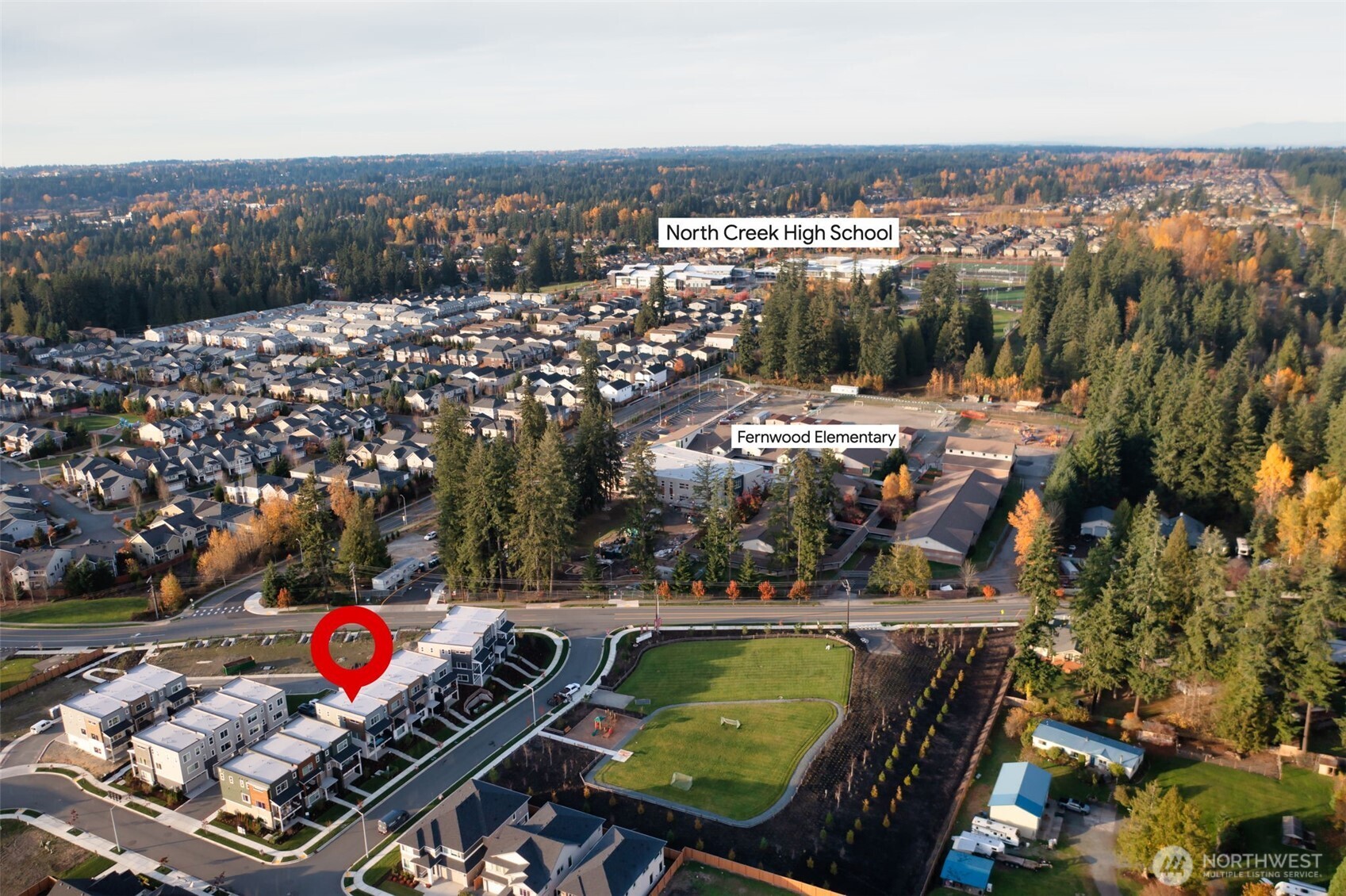 3915 198th Street Southeast, Unit F4 Bothell, WA 98012 - Photo 33 of 38 an outdoor space with seating area and city view