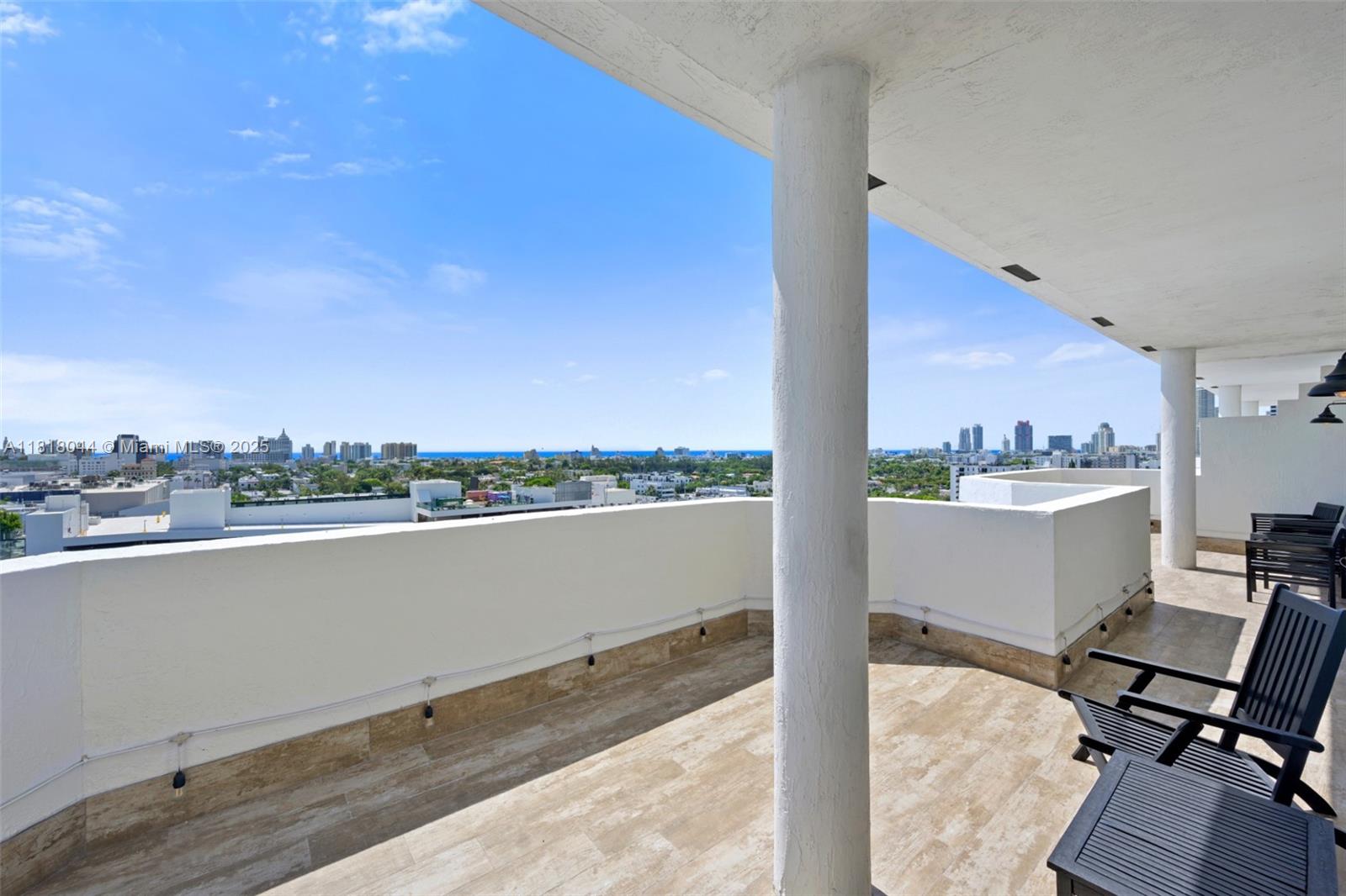 1621 Bay Road, Unit PH3 Miami Beach, FL 33139 - Photo 2 of 24 a view of a terrace with sky view