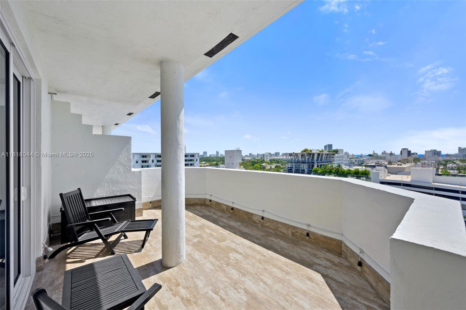 1621 Bay Road, Unit PH3 Miami Beach, FL 33139 - Photo 23 of 24 a view of balcony and couch