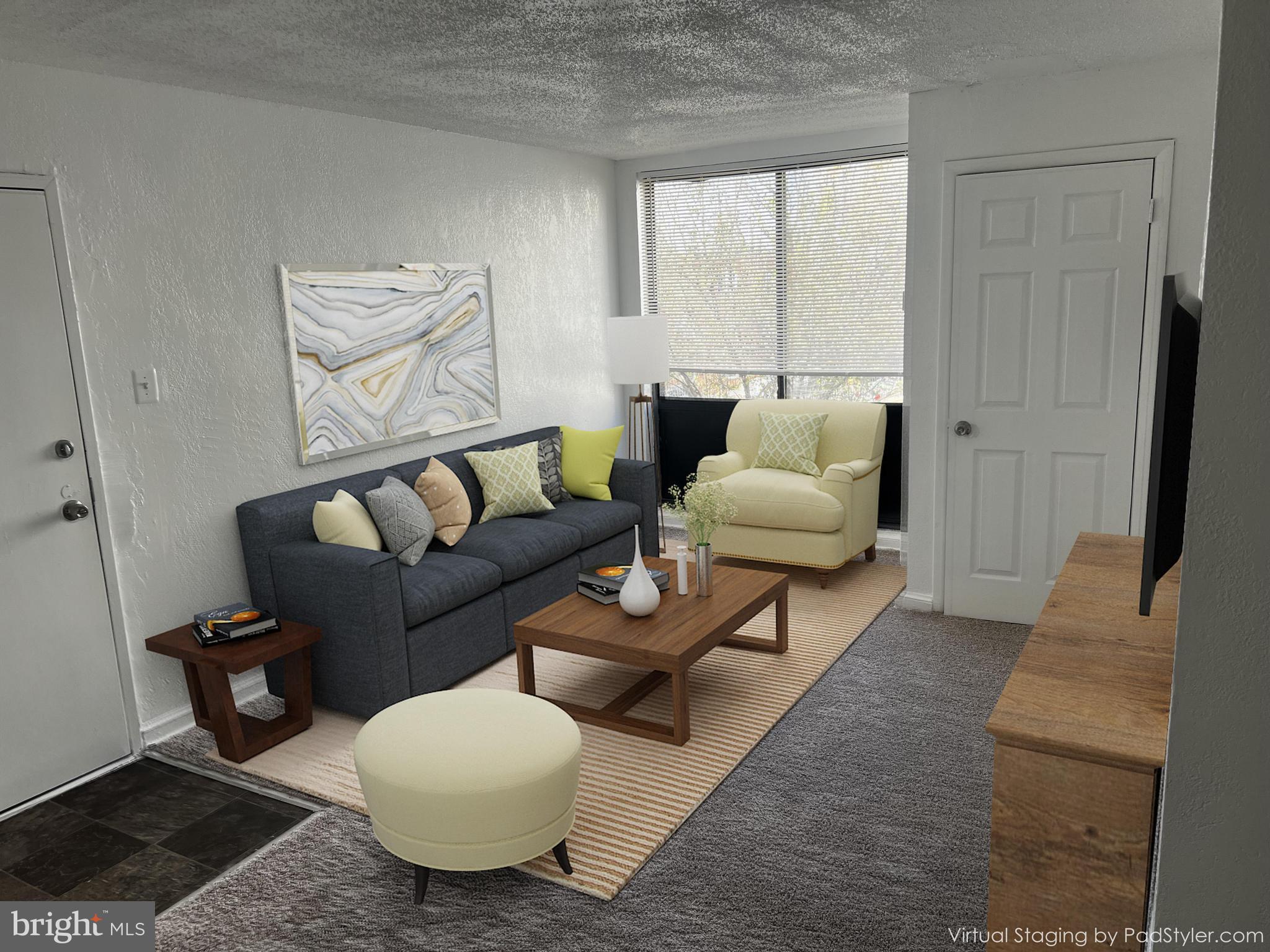 300 37th Street Southeast, Unit 101 Washington, DC 20019 - Photo 8 of 9 a living room with furniture and a large window