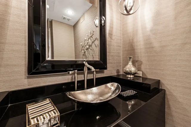 a view of a lake with a house in the background