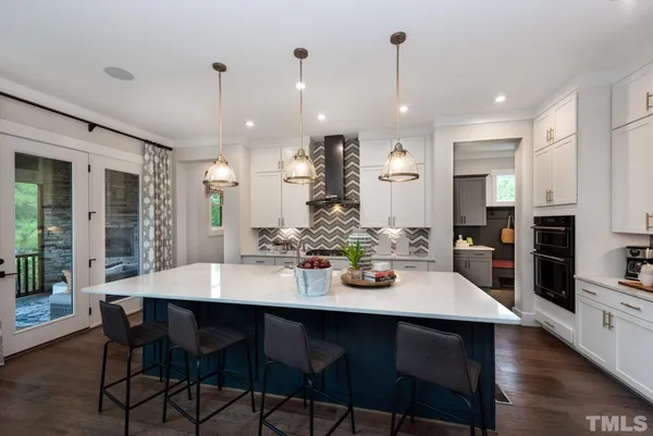 a view of a dining area with furniture
