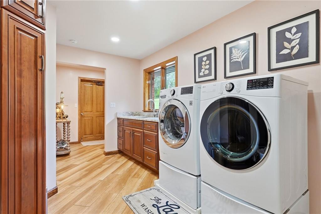 265 McFann Road Valencia, PA 16059 - Photo 29 of 50 a view of a hallway with washer and dryer