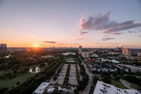 an aerial view of a city