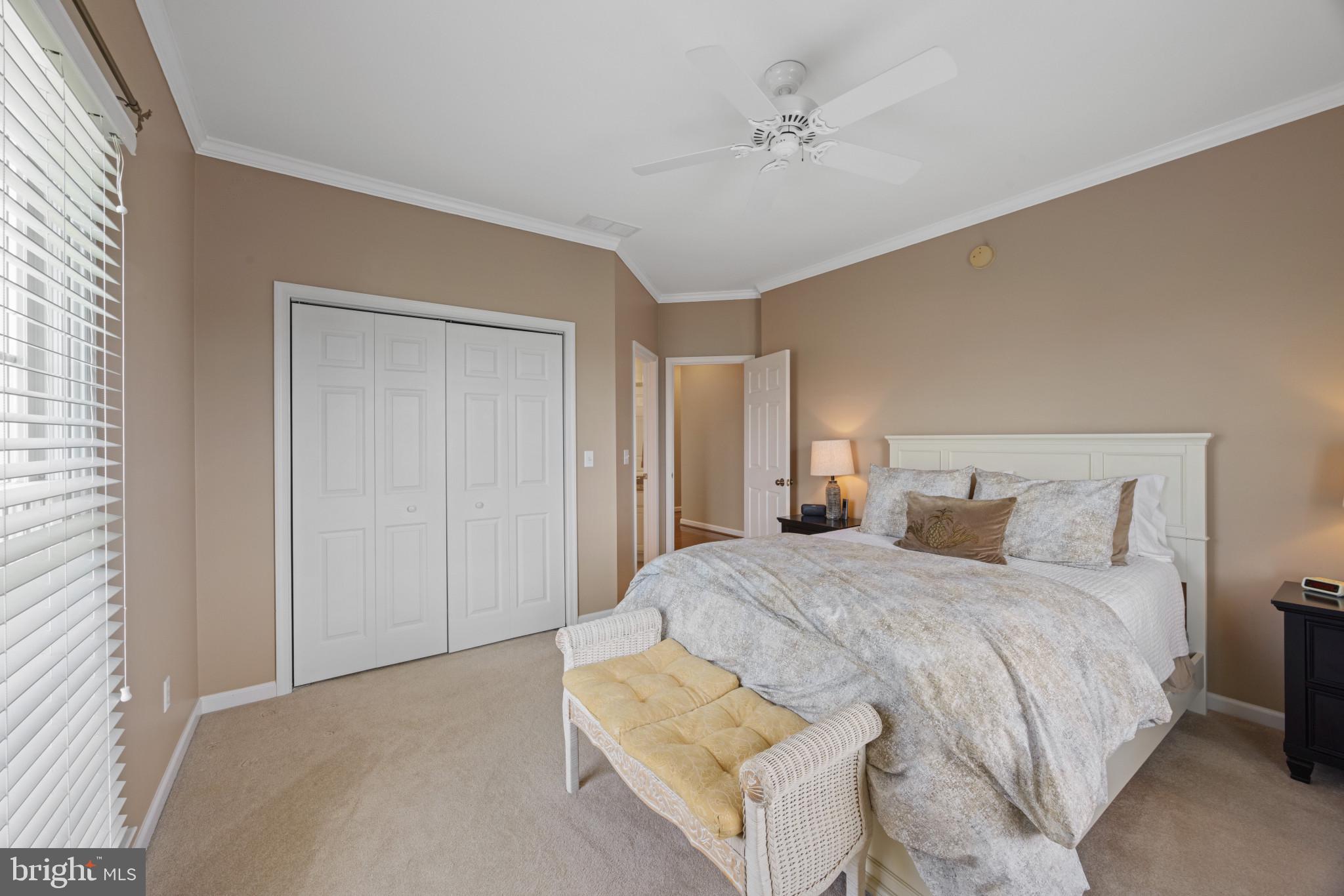 209 Beck Farm Road Centreville, MD 21617 - Photo 35 of 55 a bedroom with a bed and a chandelier