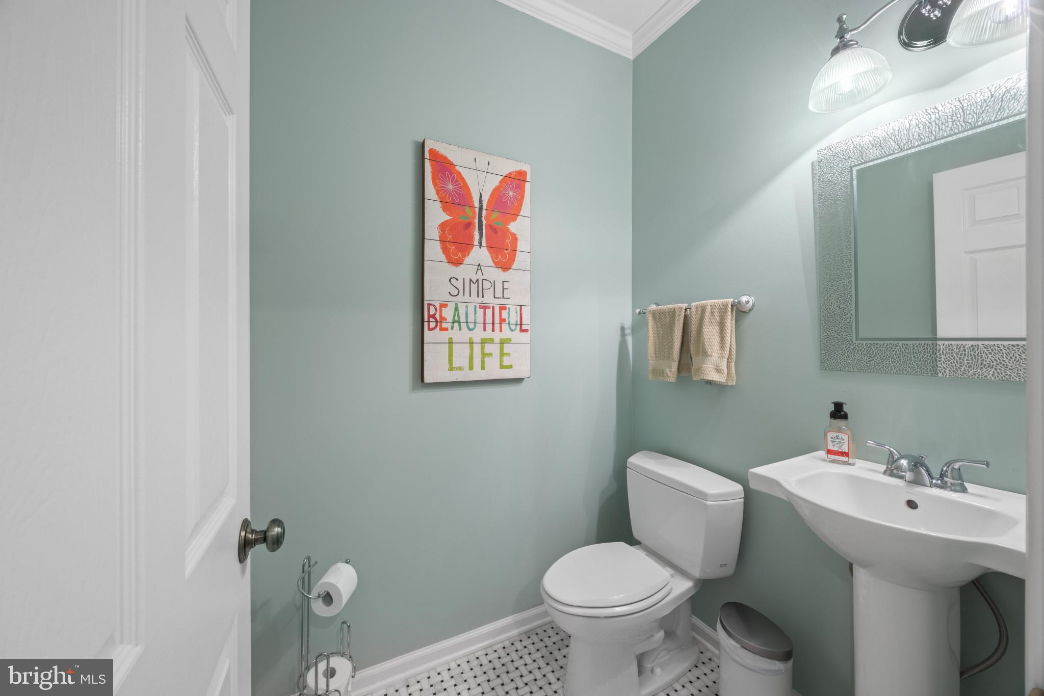 209 Beck Farm Road Centreville, MD 21617 - Photo 39 of 55 a bathroom with a sink toilet and a mirror