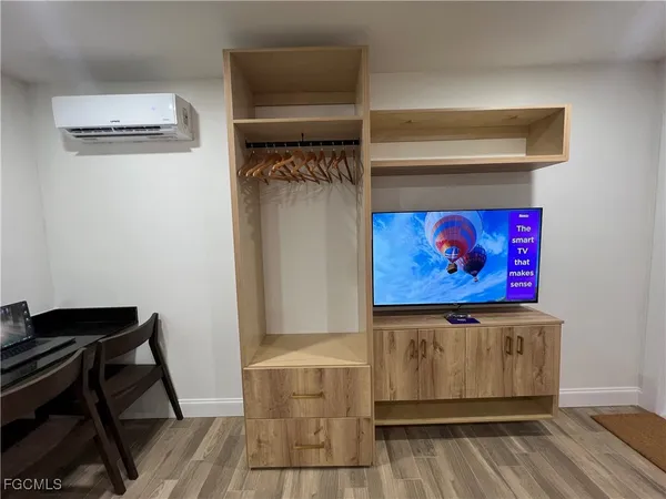 a room with storage and utility