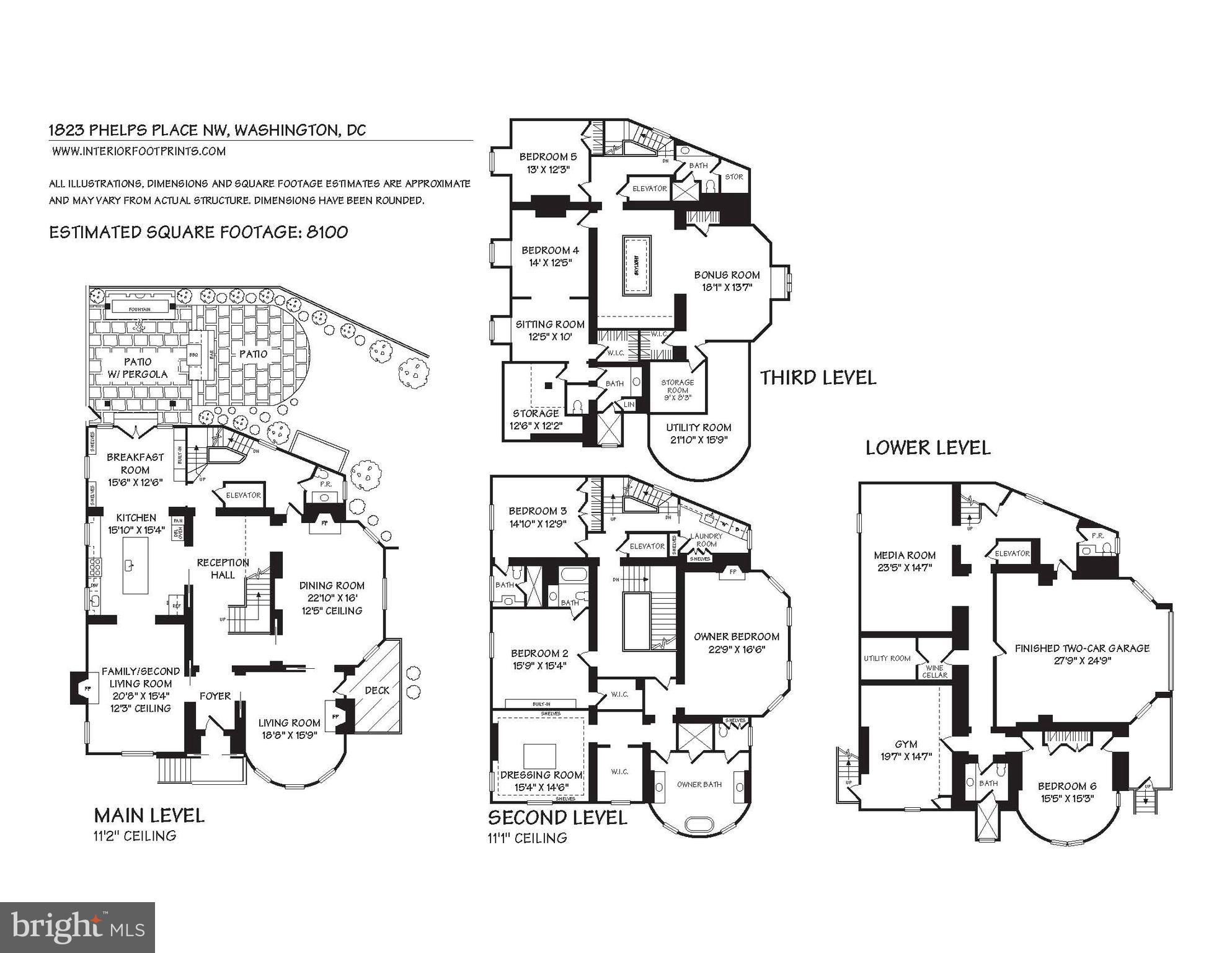 1823 Phelps Place Northwest Washington, DC 20008 - Photo 55 of 55 Floor Plan