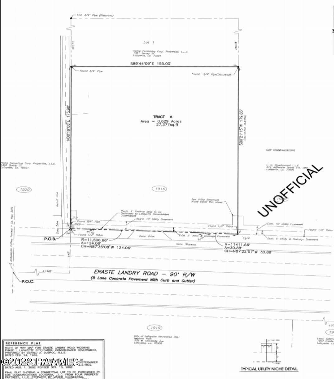 1916 Eraste Landry Road Lafayette, LA 70506 - Photo 3 of 3 1916 Eraste Landry Road Plat