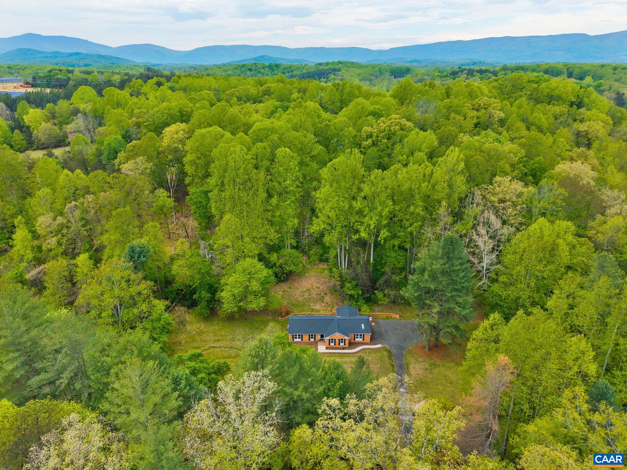 1680 Craigs Store Road Afton, VA 22920 - Photo 2 of 57 a view of a lush green forest with trees and some houses