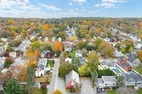 a view of road and yard