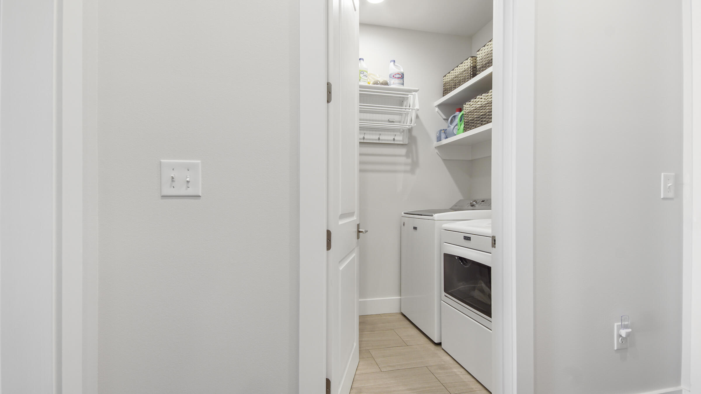 307 Sandchase Cir Inlet Beach Inlet Beach, FL 32461 - Photo 42 of 64 a view of washer and dryer with in white cabinet