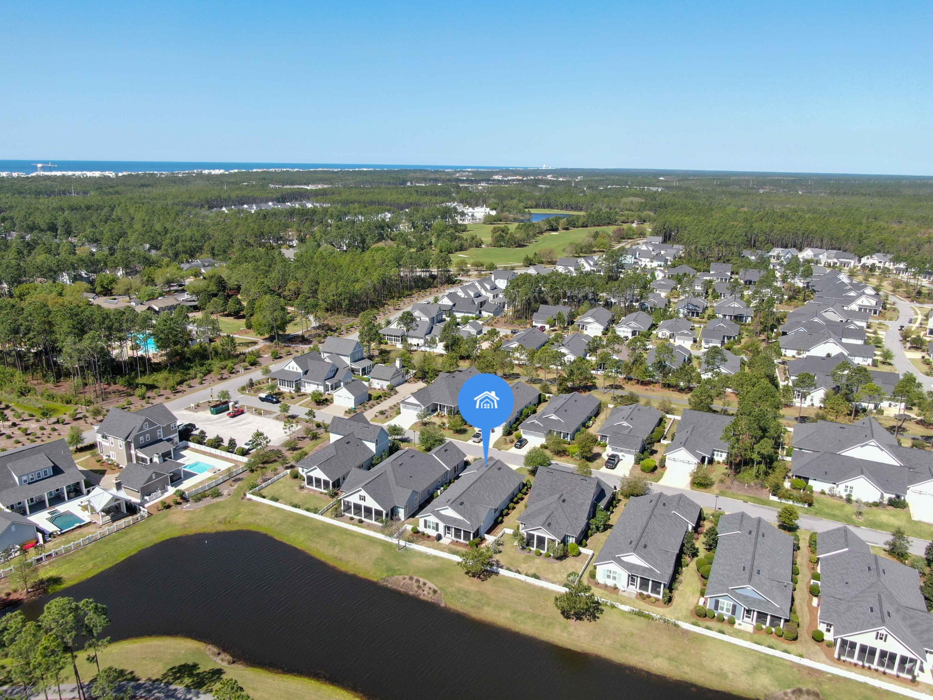 307 Sandchase Cir Inlet Beach Inlet Beach, FL 32461 - Photo 5 of 64 an aerial view of a city with lots of residential buildings
