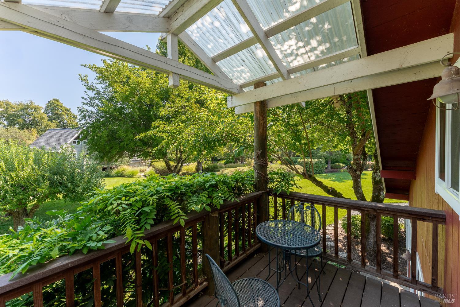 8301 West Potter Valley Road Potter Valley, CA 95469 - Photo 78 of 88 a view of a two chairs in the balcony