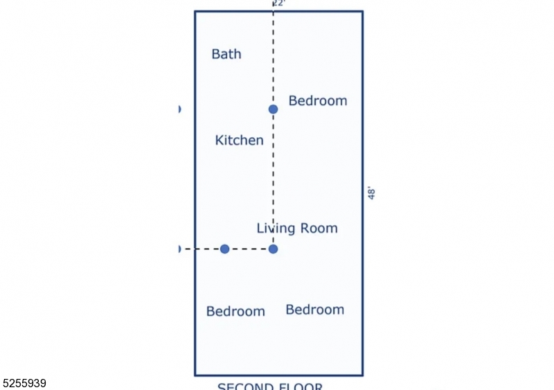16 Alexander Street, Unit 2 Newark, NJ 07106 - Photo 7 of 8 a picture of a floor plan