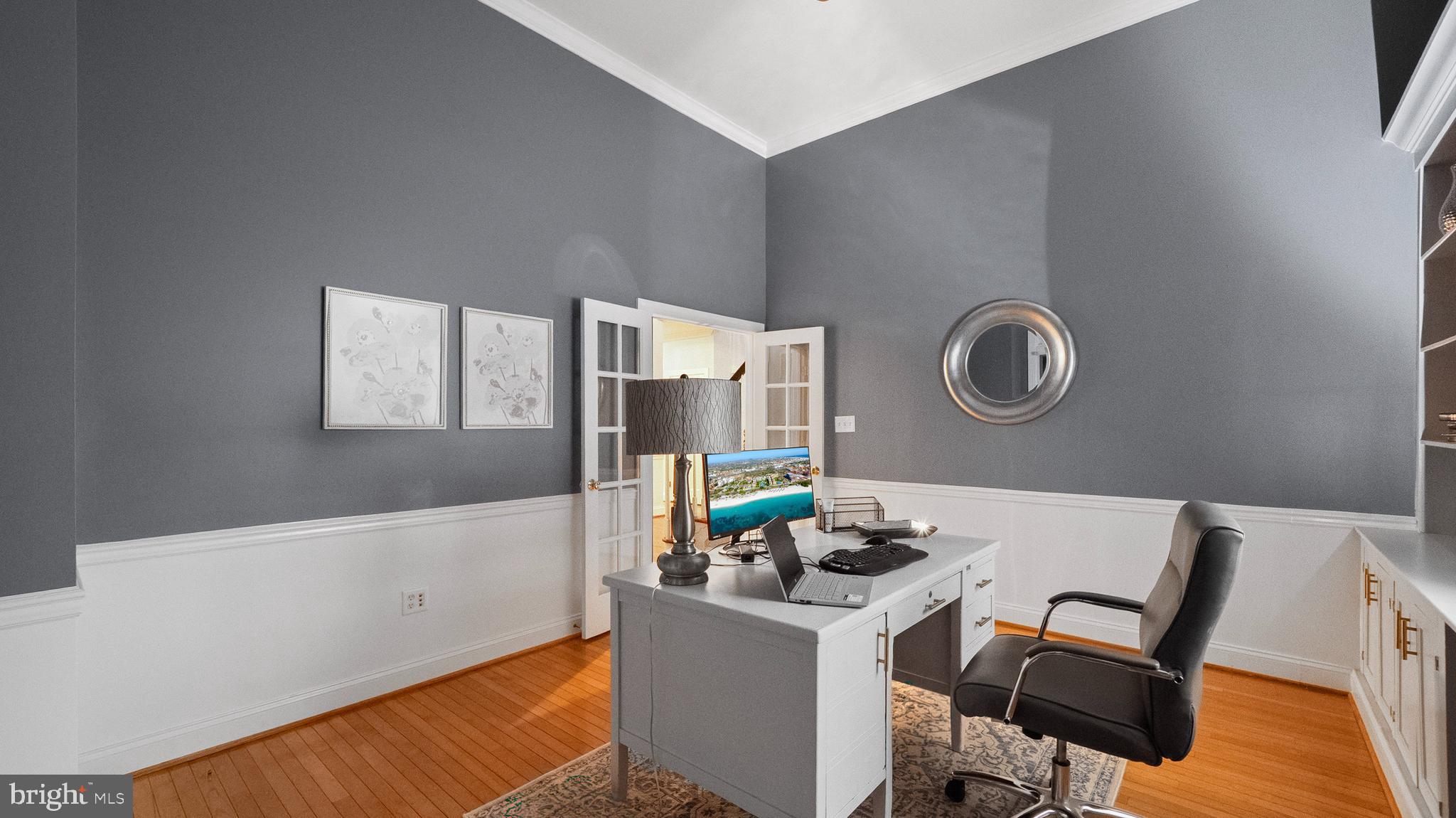 600 Traveller Court Lothian, MD 20711 - Photo 13 of 55 Alt view of office with French doors for privacy