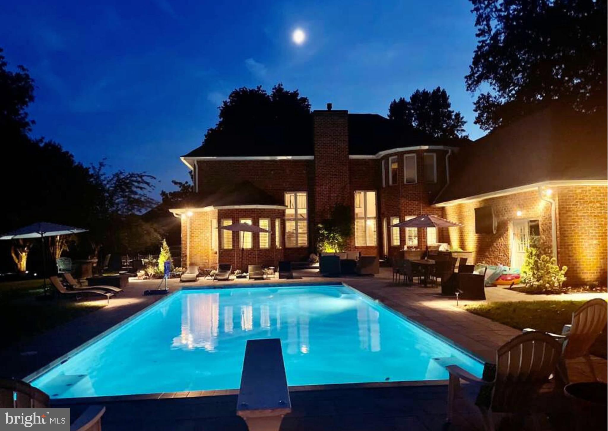 600 Traveller Court Lothian, MD 20711 - Photo 48 of 55 Night view of Illuminated pool