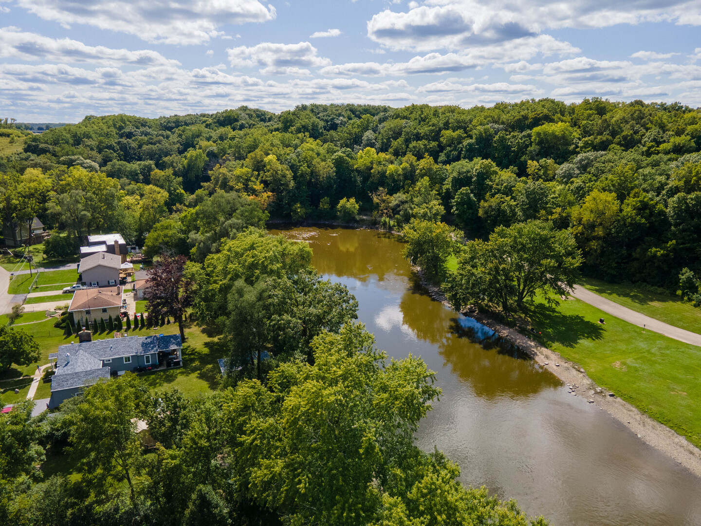 1245 Winaki Trail Algonquin, IL 60102 - Photo 10 of 39 an aerial view of residential houses with outdoor space and lake view