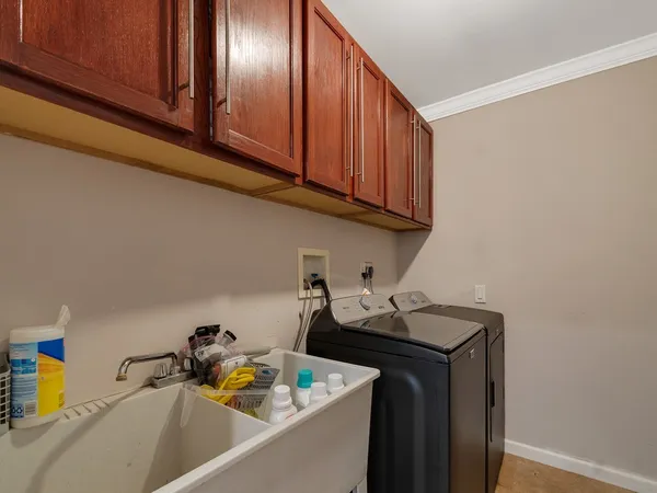 a room with storage and utility