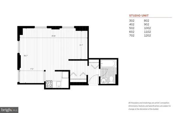 $1,110 | 201 South 13th Street, Unit 303, Philadelphia, PA 19107