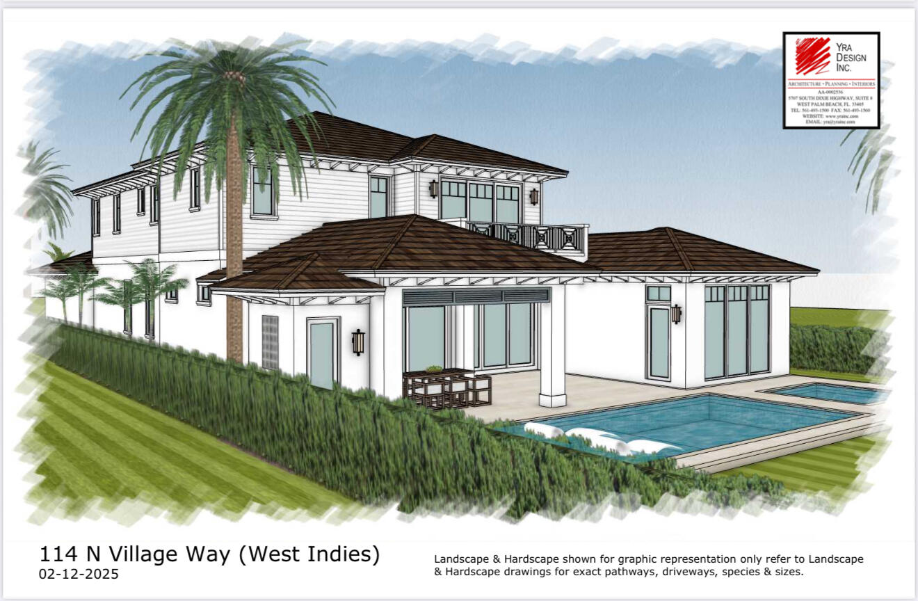 114 North Village Way Jupiter, FL 33458 - Photo 5 of 12 a front view of a house with a garden