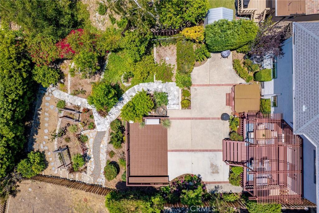 3404 Markridge Road La Crescenta, CA 91214 - Photo 53 of 67 Full overhead view of the vast outdoor living spaces
