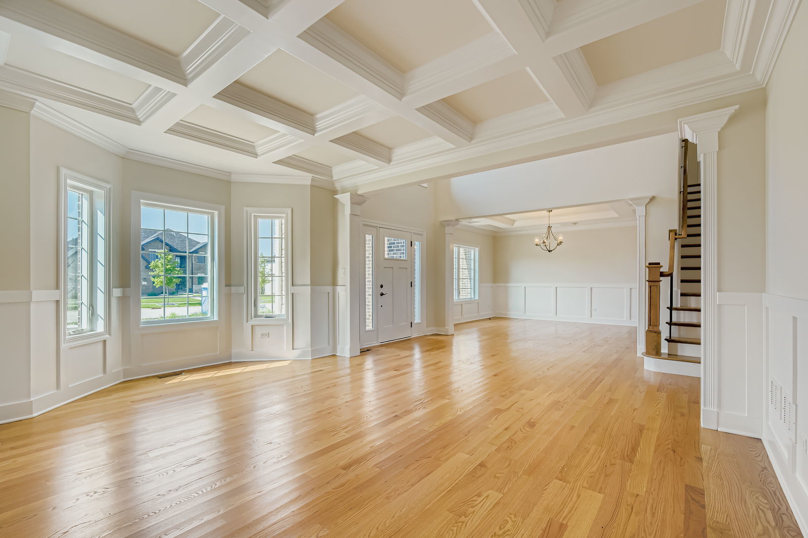 24760 South Hickory Court Crete, IL 60417 - Photo 2 of 15 a view of an empty room with wooden floor and a window