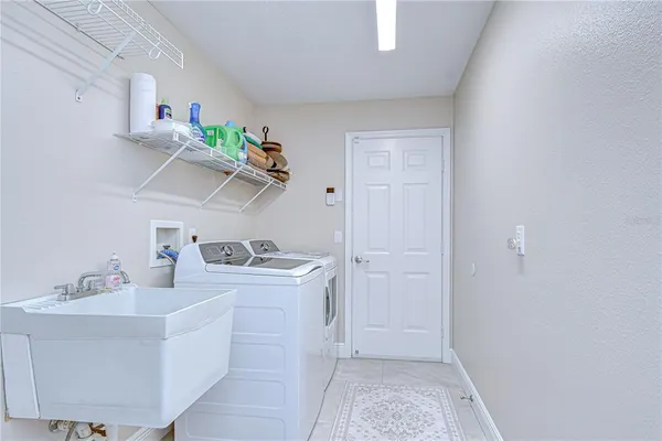 a room with storage and utility