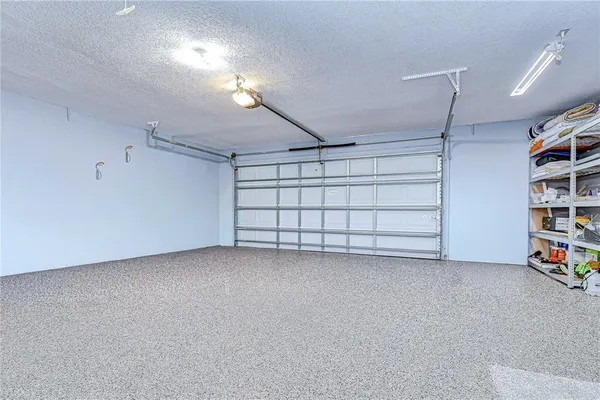 a view of a garage