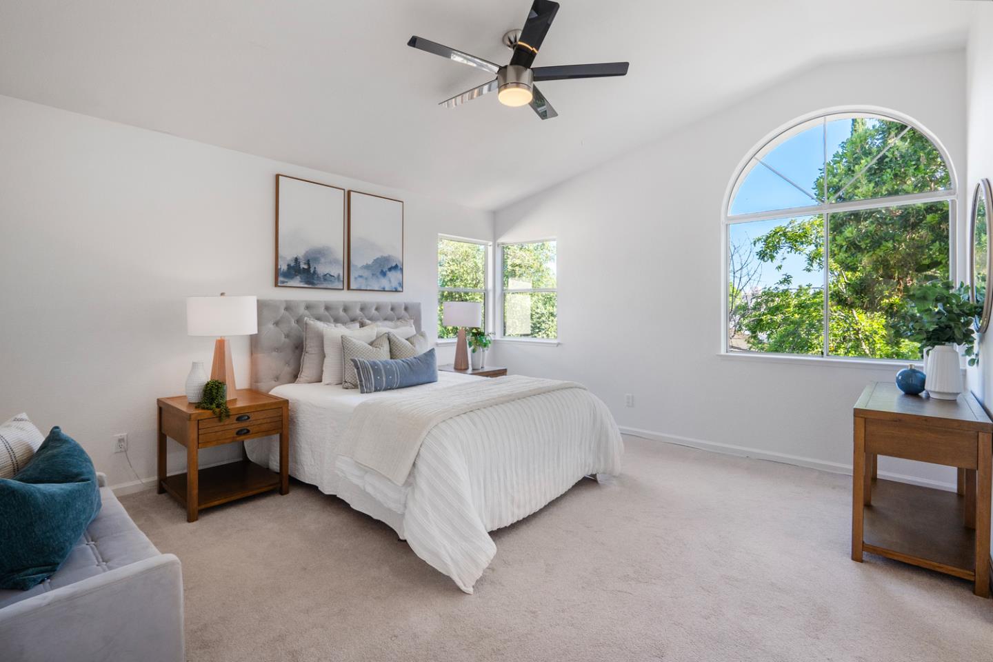 581 Eden Street Gilroy, CA 95020 - Photo 11 of 40 a bedroom with a bed couch and window