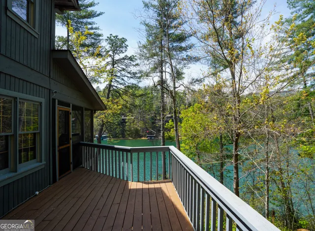 a view of a building with a patio