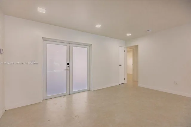 a view of an empty room