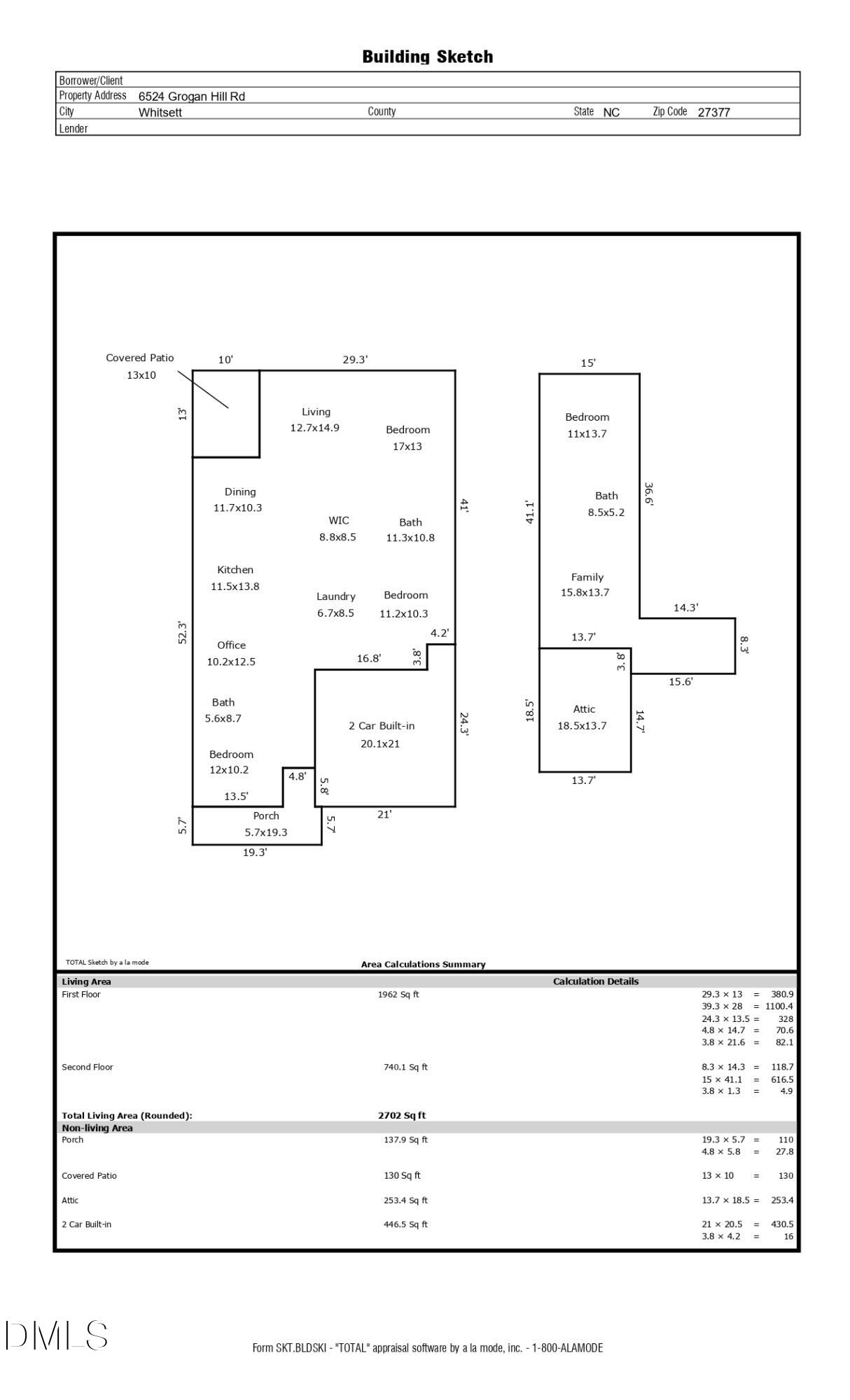 6524 Grogan Hill Road Whitsett, NC 27377 - Photo 40 of 40 6524 Grogan Hill Rd_Sketch