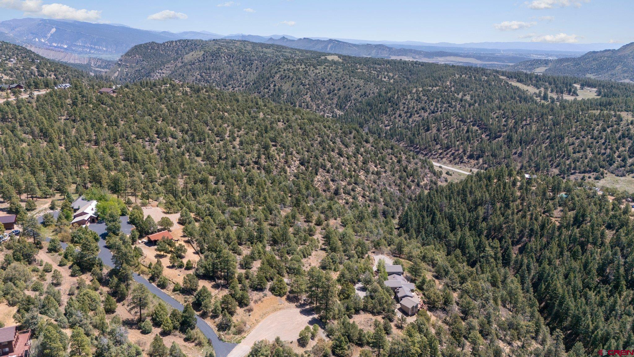 275 Logging Trail Road Durango, CO 81303 - Photo 3 of 6 a view of a city with mountains in the background