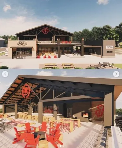 a window with a picture