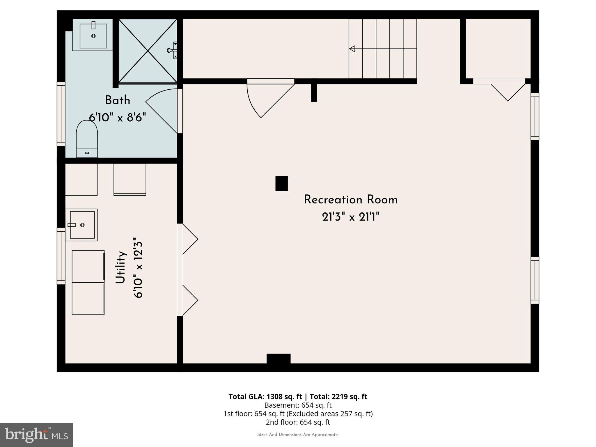 2907 Kanes Road Willow Grove, PA 19090 - Photo 27 of 28 Spacious recreation room layout.