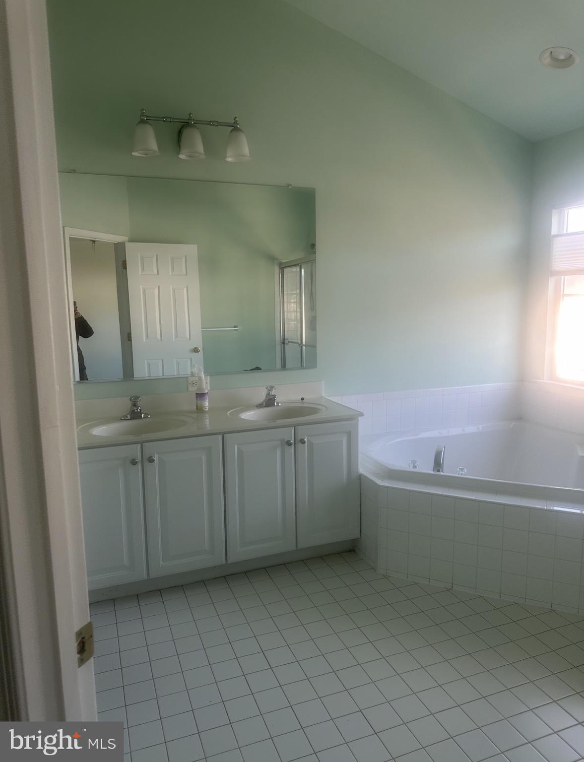 23045 Birch Mead Road Clarksburg, MD 20871 - Photo 6 of 6 a bathroom with a bathtub sink vanity and mirror
