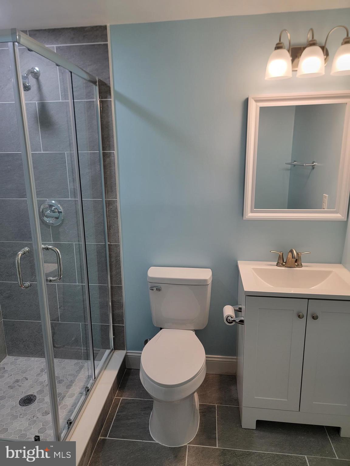 8300 Cathedral Avenue New Carrollton, MD 20784 - Photo 20 of 43 a bathroom with a toilet a sink and shower