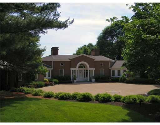 209 Spanish Tract Road Edgeworth, PA 15143 - Photo 1 of 18 Exterior Front. Resort style setting with dramatic portico entry.