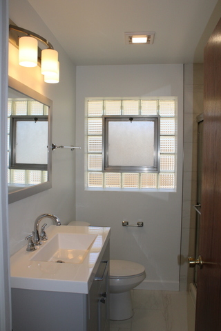 724 Barnsdale Road, Unit 2 La Grange Park, IL 60526 - Photo 13 of 20 a bathroom with a sink toilet and a mirror