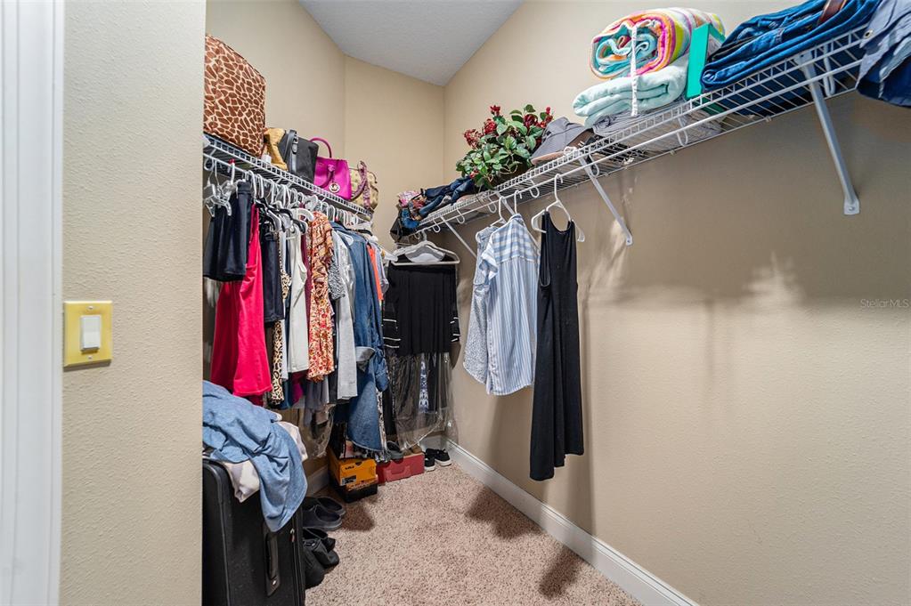 5516 Luminar Pointe Lane Apollo Beach, FL 33572 - Photo 25 of 34 a view of walk in closet with clothes