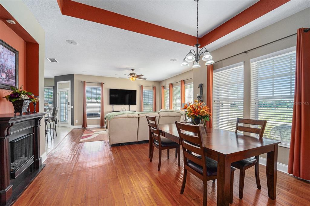 5516 Luminar Pointe Lane Apollo Beach, FL 33572 - Photo 6 of 34 a view of a dining room with furniture window and wooden floor