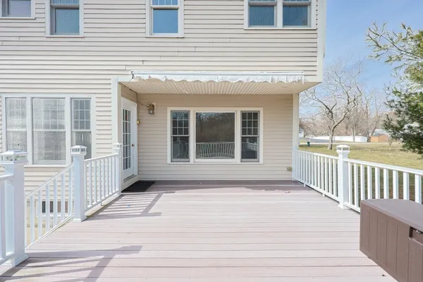 a view of a house with a balcony