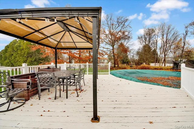 a view of outdoor space with seating