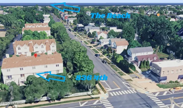 an aerial view of a city