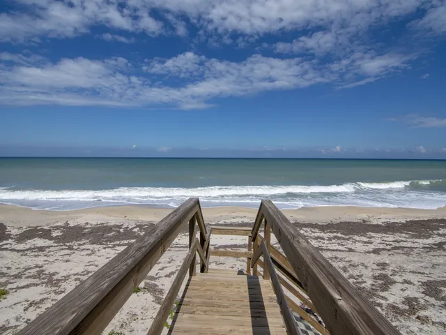 a view of an ocean beach