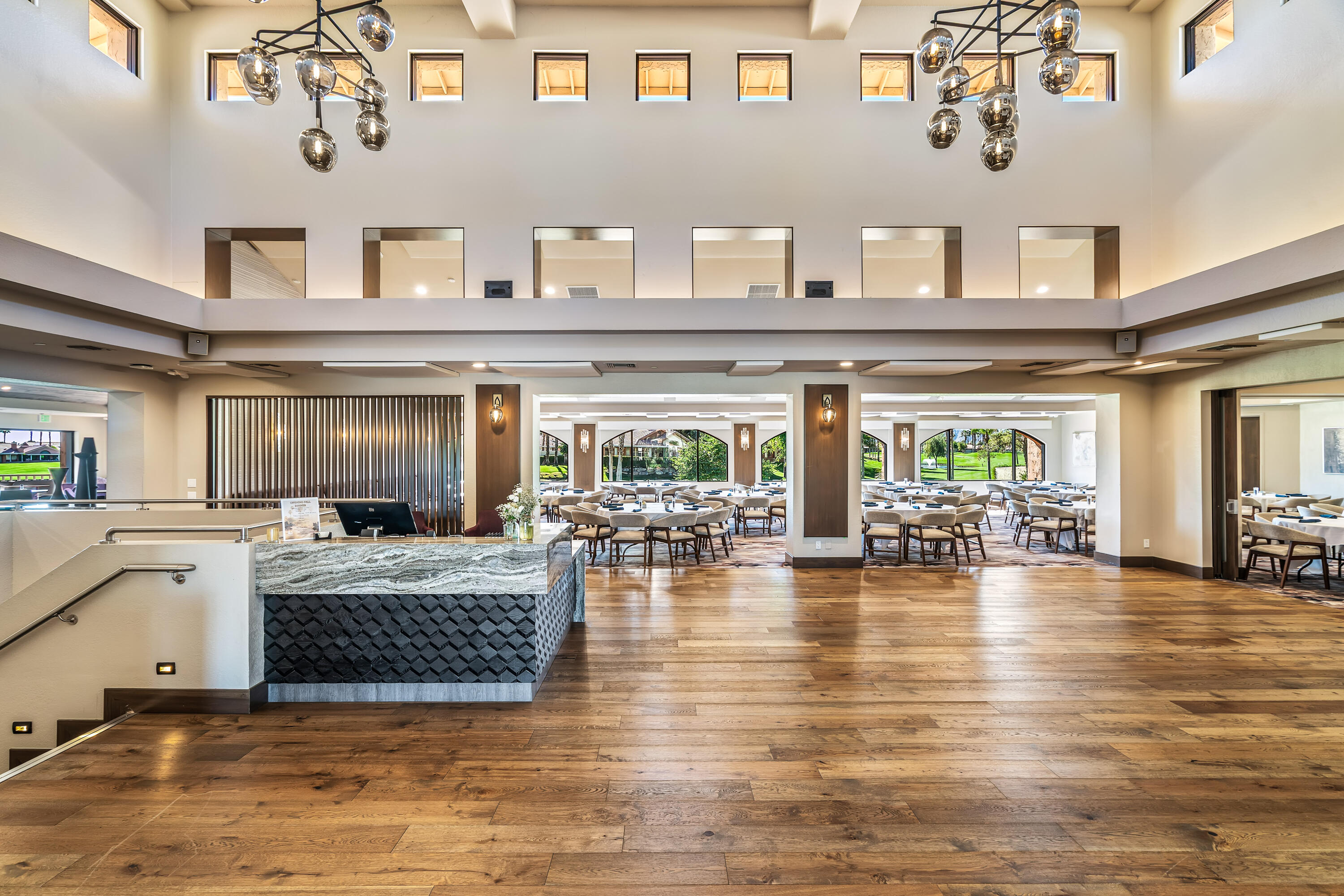 76632 Morocco Road Palm Desert, CA 92211 - Photo 31 of 38 a living room with fireplace furniture and flat screen tv