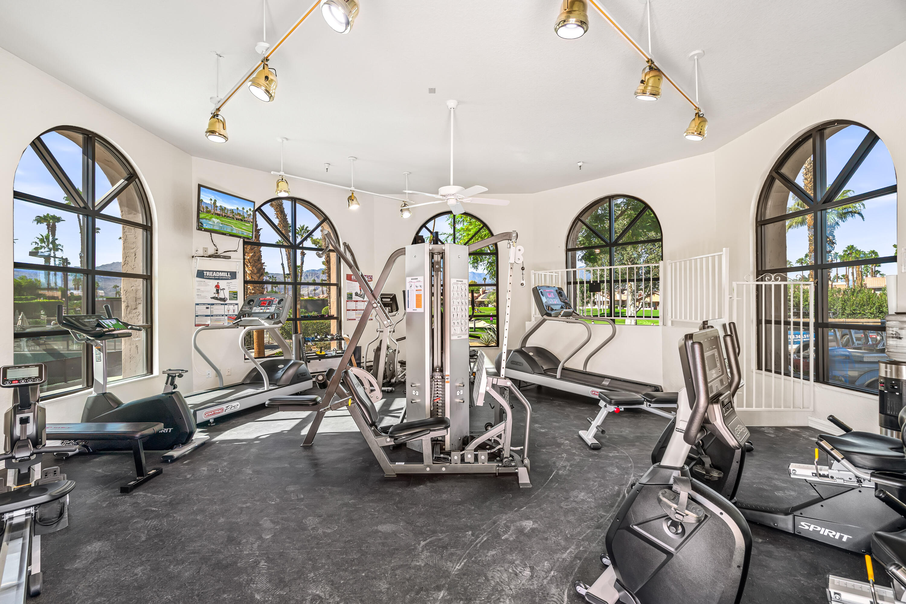 76632 Morocco Road Palm Desert, CA 92211 - Photo 32 of 38 a view of a room with gym equipment