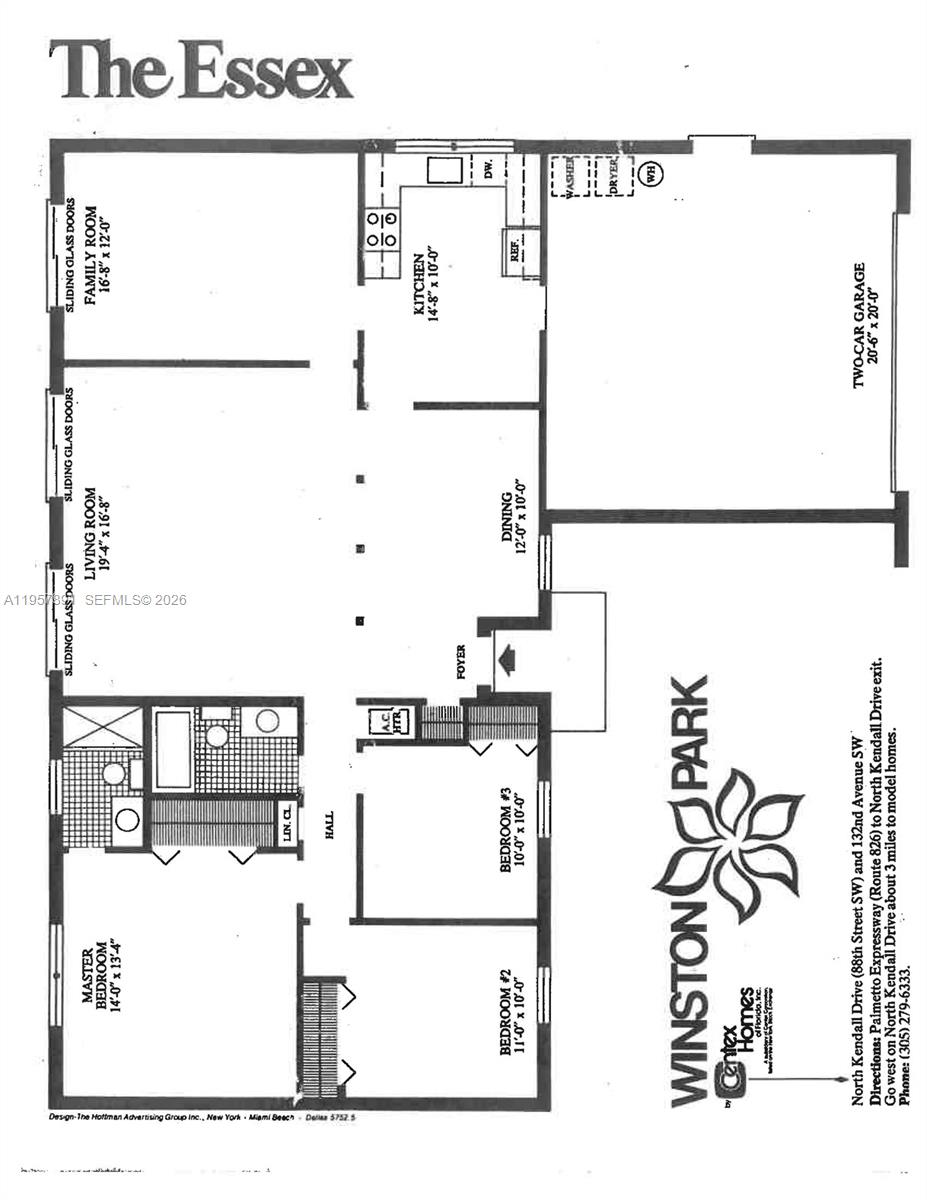 12965 Southwest 76th Terrace Miami, FL 33183 - Photo 28 of 29 a picture of a floor plan