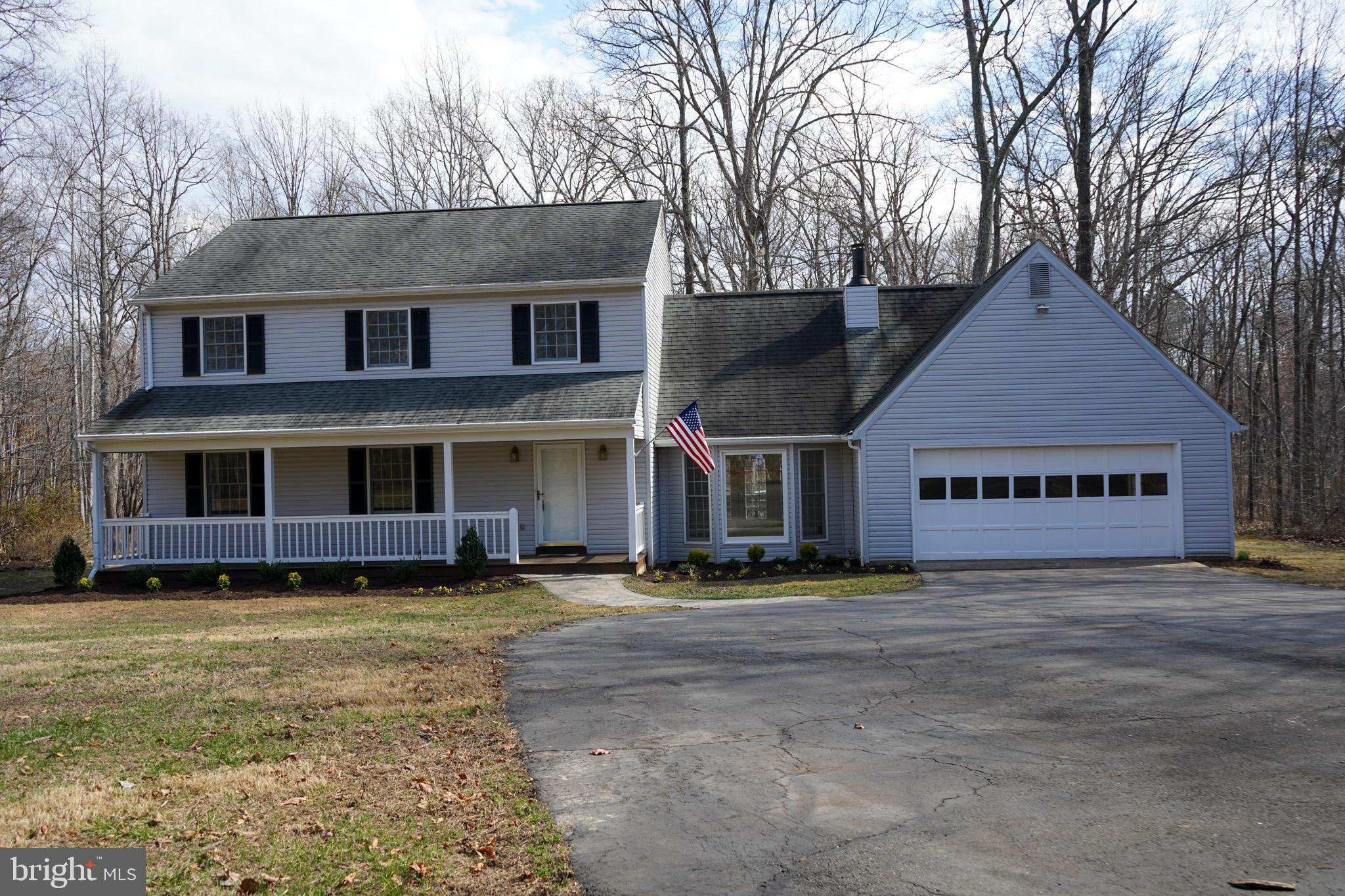 Charming home nestled in serene woods.